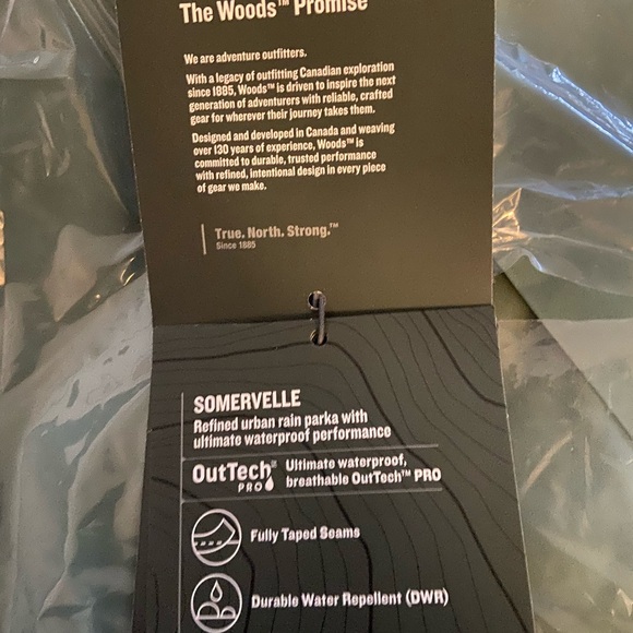 NEW!!! XL Ladies Woods Somervell Rain Jacket - Picture 6 of 14